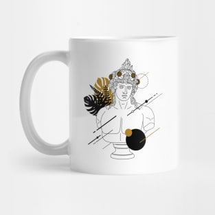 Dionysus (Bacchus). Creative Illustration In Geometric And Line Art Style Mug